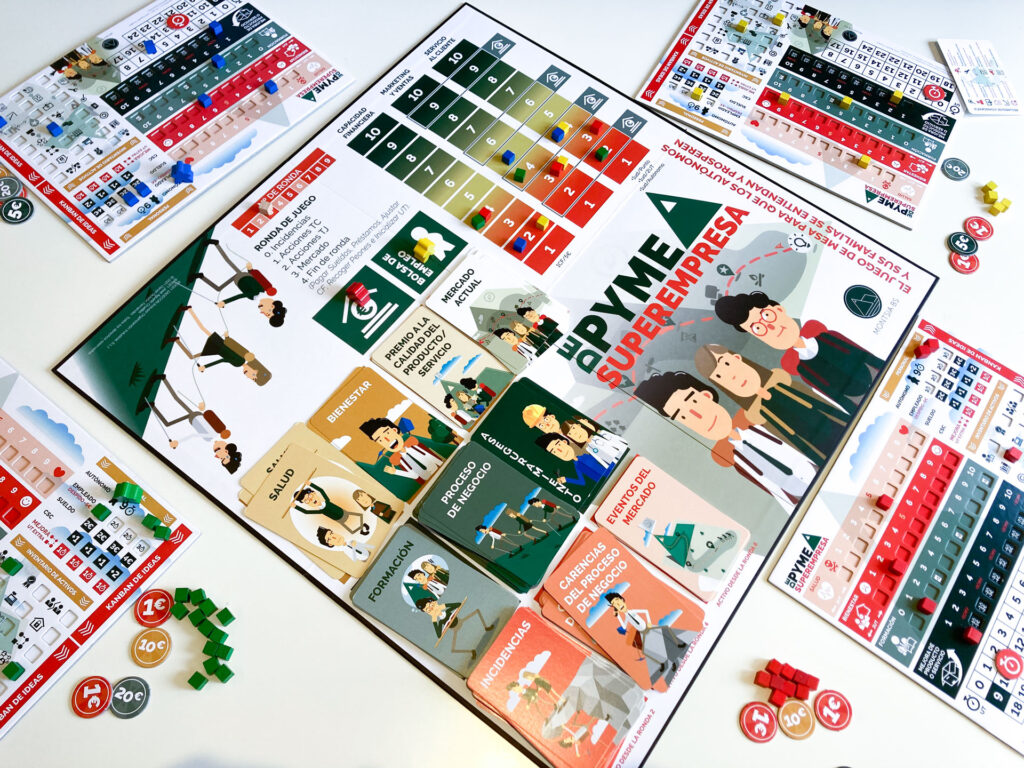 Diseño gráfico y maquetación de juego de mesa - De Pyme a Superempresa