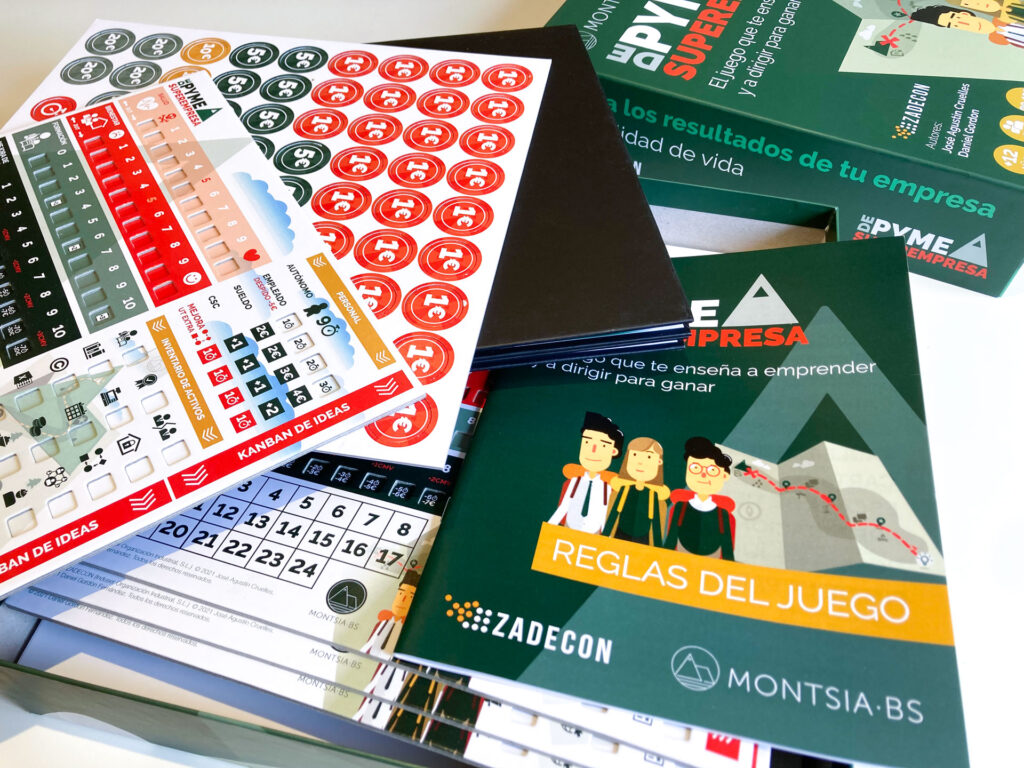 Diseño gráfico y maquetación de juego de mesa - De Pyme a Superempresa
