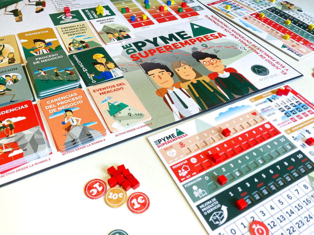 Diseño gráfico y maquetación de juego de mesa - De Pyme a Superempresa