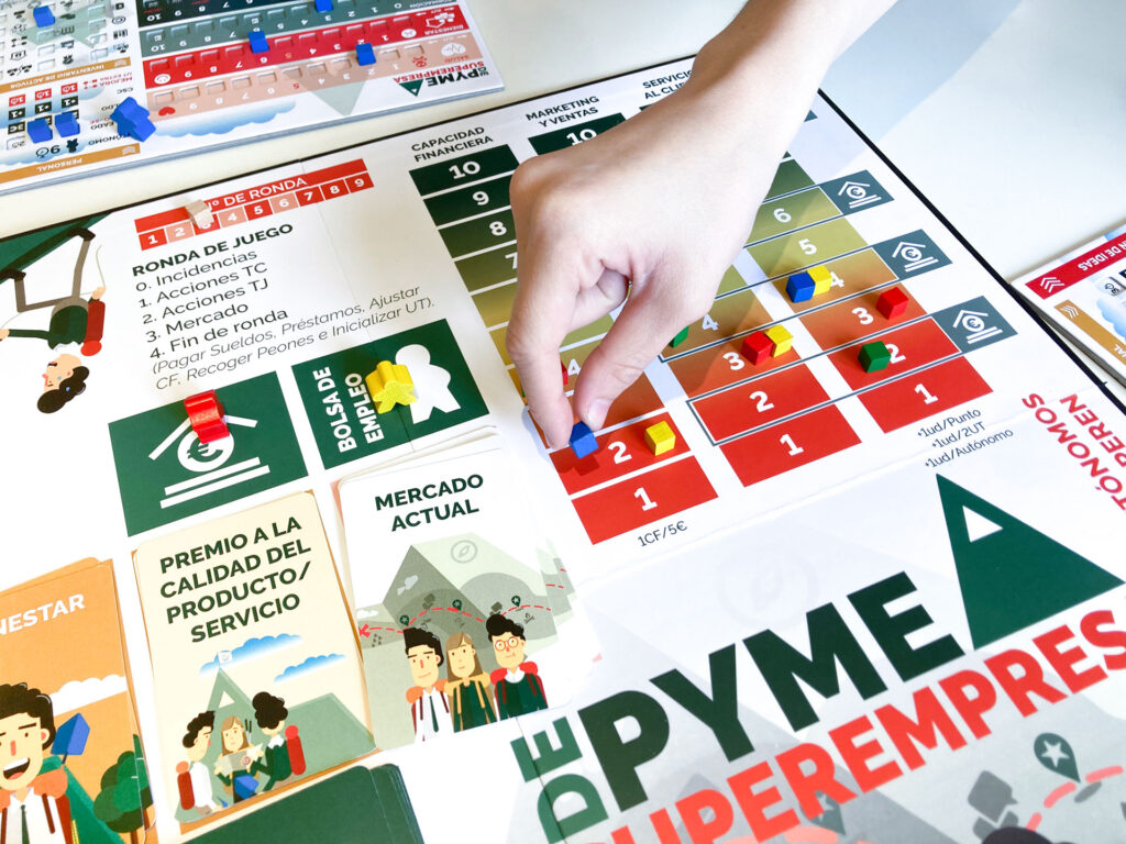 Diseño gráfico y maquetación de juego de mesa - De Pyme a Superempresa
