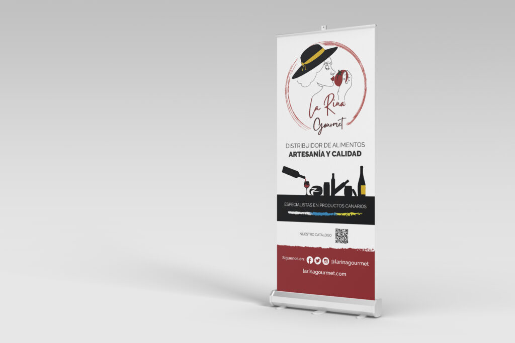 Mock up roll up la rina
