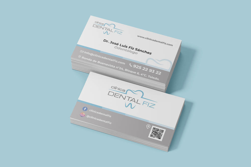 tarjetas de visita dental fiz