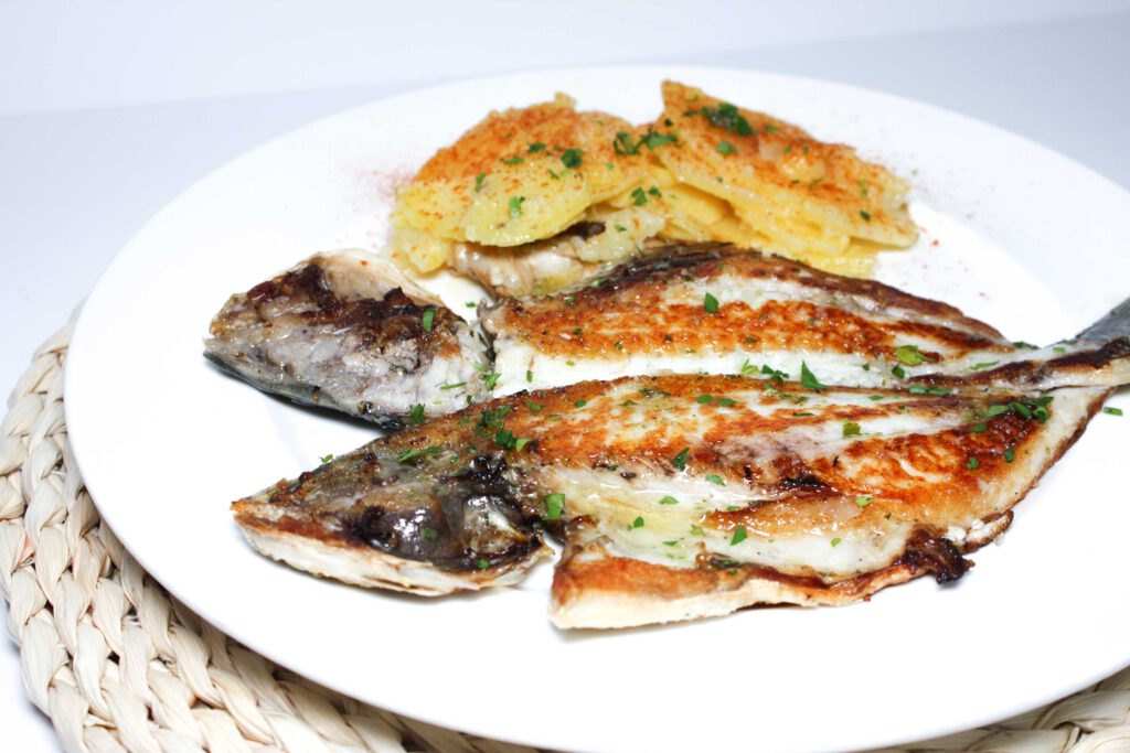 Dorada a la plancha con ajo mojo