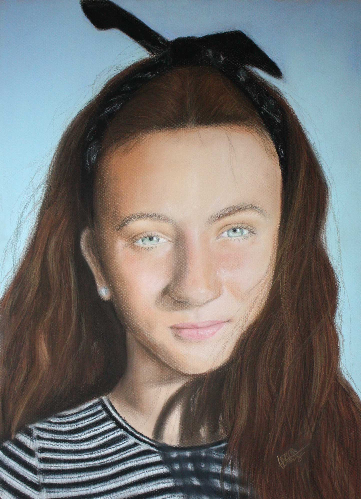Retrato de Teresa pastel Itziar Gonzalez