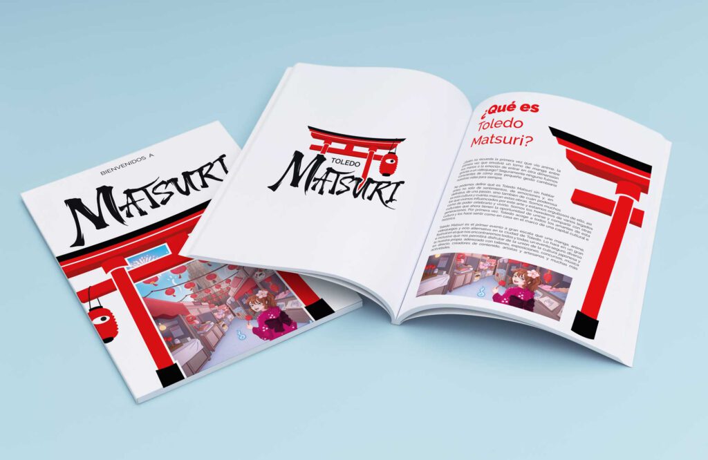 Diseño de logotipo e identidad visual - Toledo Matsuri