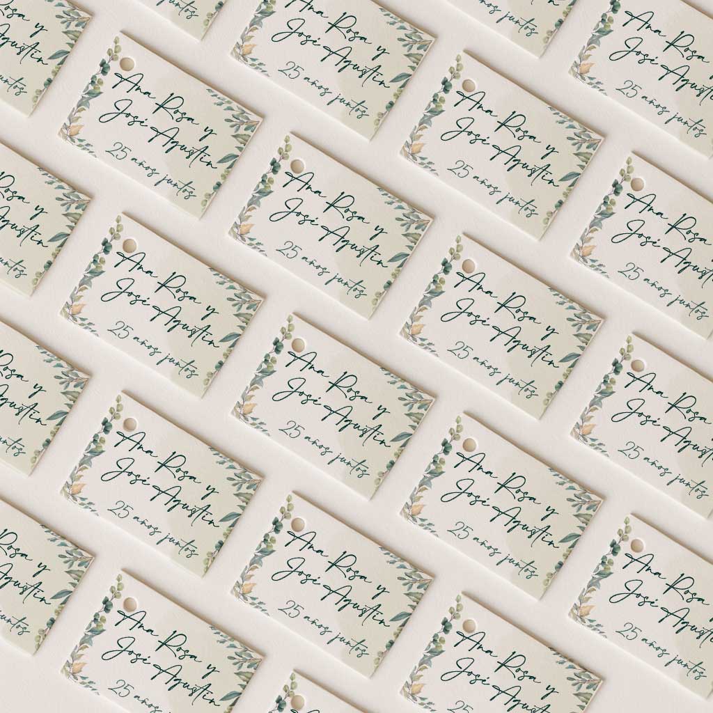 Diseño de papelería para boda - A&J