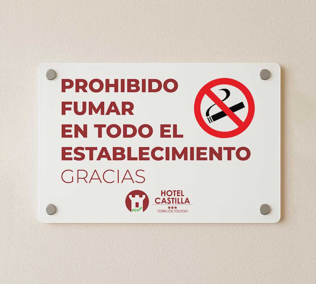 Diseño de cartelería y señalética - Hotel Castilla
