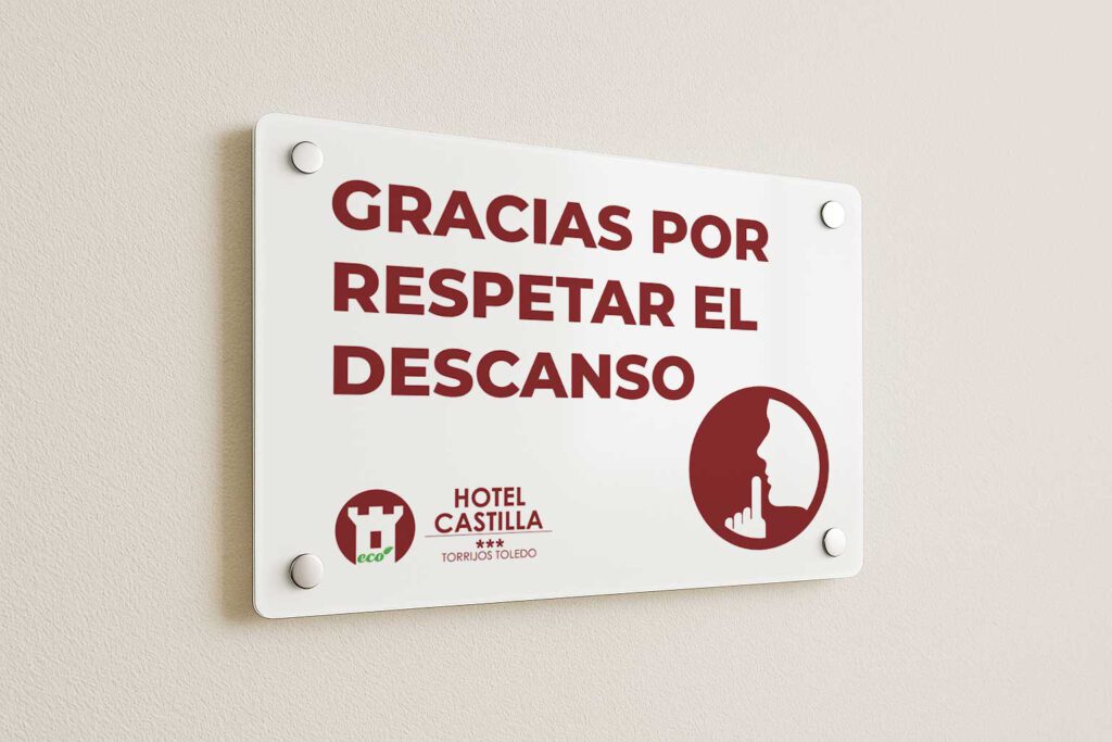 Diseño de cartelería - Hotel Castilla